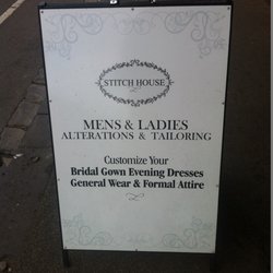 Stitch House Alterations - Sign out front