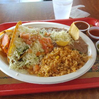 Senor Taco - Two taco with rice and beans - Mexican Near Me - Mesa, Arizona