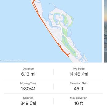 Siesta Key Beach - Sunrise run. The first .80 miles was not logged properly - Beaches Near Me - Sarasota, Florida