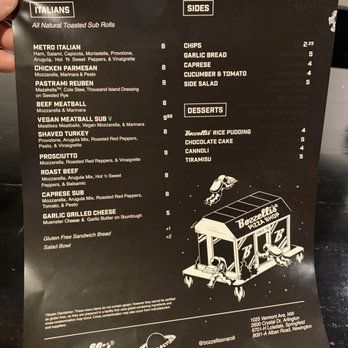 Bozzelli's Italian Deli-Vermont Ave - The Front Menu 2021 - Pizza Near Me - Washington, DC, District of Columbia