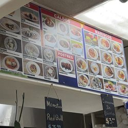 El Coyotito Mexican & Seafood Restaurant - Some of the choices for food!!