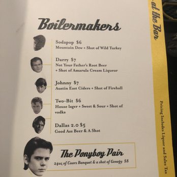 Ponyboy - Cocktail Bars Near Me - Oklahoma City, Oklahoma