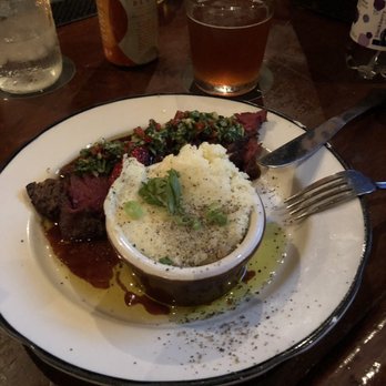 Moonshine Grill - Flank steak... med rare - Southern Near Me - Austin, Texas
