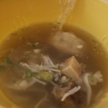 Qing Mu - Oxtail soup with a side of saran wrap - Noodles Near Me - Honolulu, Hawaii Qing Mu - Oxtail soup with a side of saran wrap - Noodles Near Me - Honolulu, Hawaii