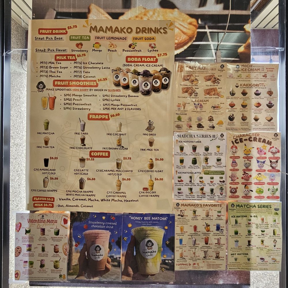 Mamako Cafe - Menu - Desserts Near Me - Corpus Christi, Texas Mamako Cafe - Menu - Desserts Near Me - Corpus Christi, Texas