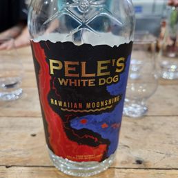 Moonshine distilled in Haleiwa; not available for sale