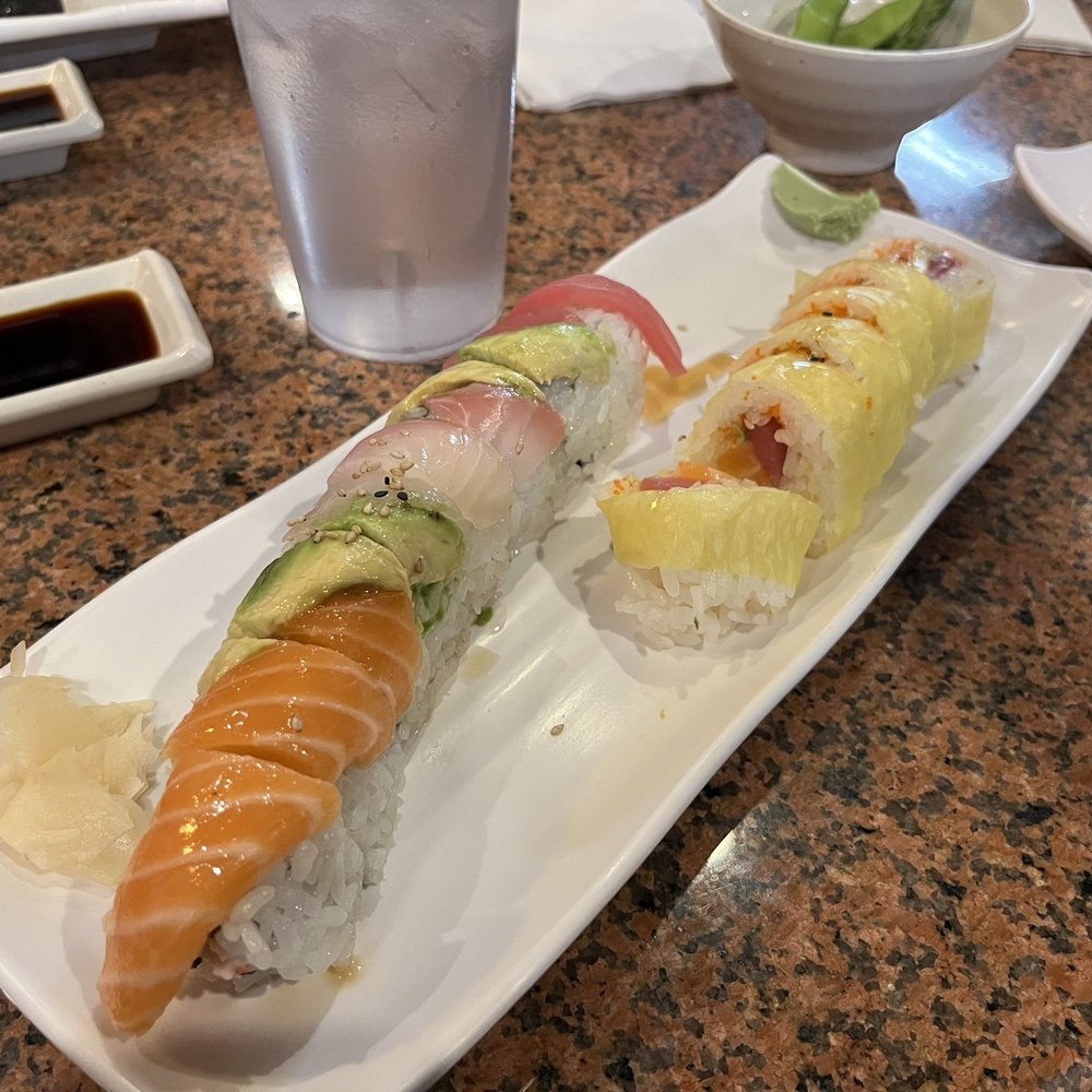 Takara Sushi - Rainbow Roll and Utah Roll - Sushi Bars Near Me - Logan, Utah