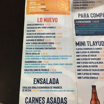 I Love Tlayudas - New menu as of 2019 - Tacos Near Me - Oaxaca, OAX I Love Tlayudas - New menu as of 2019 - Tacos Near Me - Oaxaca, OAX