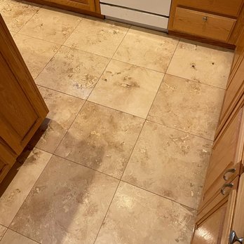 Marz Solution Carpet & Tile Cleaning - Natural stone tile after receiving its first ever deep clean. - Carpet Cleaning Near Me Marz Solution Carpet & Tile Cleaning - Natural stone tile after receiving its first ever deep clean. - Carpet Cleaning Near Me