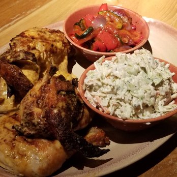 Nando's Peri-Peri - Half Chicken Meal with Cole Slaw and Seasonal Vegetables. - South African Near Me - Chicago, Illinois Nando's Peri-Peri - Half Chicken Meal with Cole Slaw and Seasonal Vegetables. - South African Near Me - Chicago, Illinois