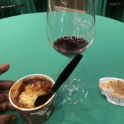 Cache Creek Vineyards & Winery - Enjoying the wine and chili