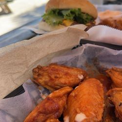Outriggers Bar and Grill - Chicken wings hot honey garlic