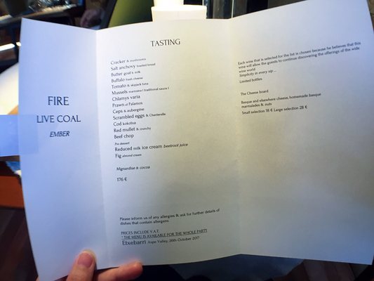 Menu photo 4 Asador Etxebarri Atxondo, BI