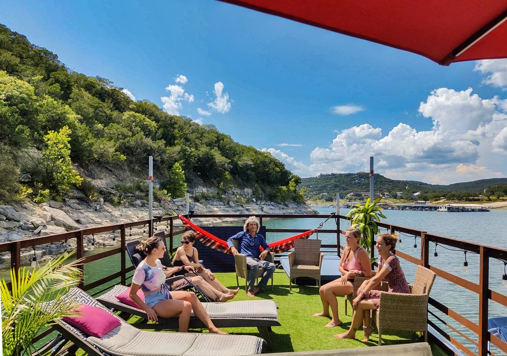 HOUSEBOAT YACHT NESTLED IN A LAKE TRAVIS COVE Updated June 2024 50