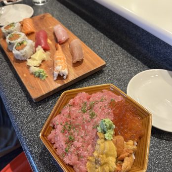Kazoku - Sushi Beloved Set and sanshoku Don (special) - Sushi Bars Near Me - Edmonds, Washington Kazoku - Sushi Beloved Set and sanshoku Don (special) - Sushi Bars Near Me - Edmonds, Washington