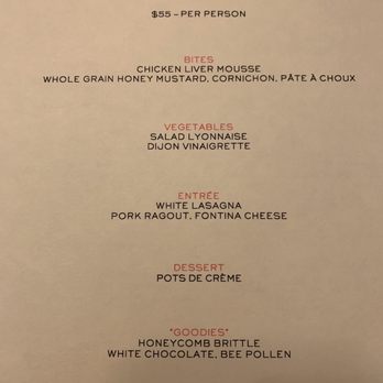 Rich Table - Chef's menu. - New American Near Me - San Francisco, California