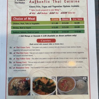 Nisa's Thai Kitchen - Menu - Thai Near Me - Warrenton, Oregon