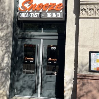 Snooze, an A.M. Eatery - Entrance - Breakfast & Brunch Near Me - Denver, Colorado Snooze, an A.M. Eatery - Entrance - Breakfast & Brunch Near Me - Denver, Colorado