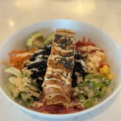1913 Restaurant & Bar at Hope Village Hotel - Miso salmon bowl..