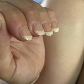 Spa One Nails - Topcoat doesn't cover nail - Nail Salons Near Me - Dunkirk, Maryland