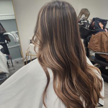 Hair Magic By So - Teddy bear brown with face framing highlights - Hair Stylists Near Me - La Habra, California Hair Magic By So - Teddy bear brown with face framing highlights - Hair Stylists Near Me - La Habra, California