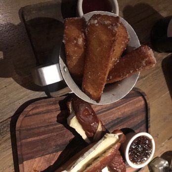 Barrique Kitchen & Wine Bar - Polenta Fries and baked Brie pretzels - Tapas Bars Near Me - Babylon, New York Barrique Kitchen & Wine Bar - Polenta Fries and baked Brie pretzels - Tapas Bars Near Me - Babylon, New York