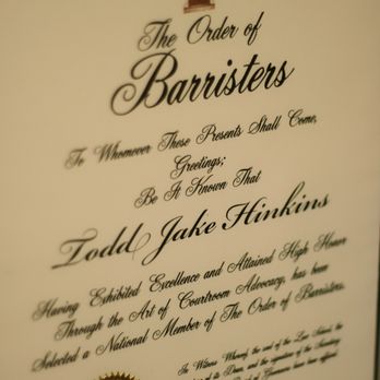 Anderson Hinkins - Order of Barristers - Jake Hinkins - Personal Injury Law Near Me - South Jordan, Utah Anderson Hinkins - Order of Barristers - Jake Hinkins - Personal Injury Law Near Me - South Jordan, Utah
