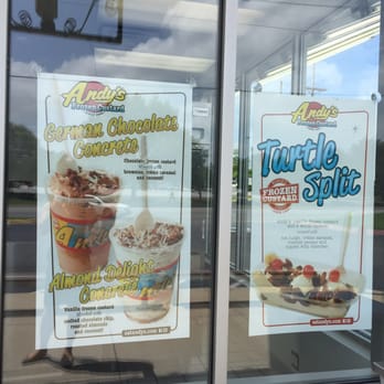 Andy's Frozen Custard - Specials - July 2016 - Ice Cream & Frozen Yogurt Near Me - Rogers, Arkansas Andy's Frozen Custard - Specials - July 2016 - Ice Cream & Frozen Yogurt Near Me - Rogers, Arkansas