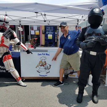 Two Fat Men - a man dressed as a storm trooper - Street Vendors Near Me Two Fat Men - a man dressed as a storm trooper - Street Vendors Near Me