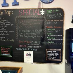 Da Boathouse - Menu board Sept 2025