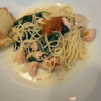 Bistro Kaz - 50321791. Salmon Cream with Salmon Roe Pasta Lunch Combo - Italian Near Me - San Diego, California Bistro Kaz - 50321791. Salmon Cream with Salmon Roe Pasta Lunch Combo - Italian Near Me - San Diego, California