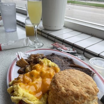 The Liquor Store - The bottle of champagne an my meal. The pancakes were delicious an big ash - Breakfast & Brunch Near Me - Memphis, Tennessee The Liquor Store - The bottle of champagne an my meal. The pancakes were delicious an big ash - Breakfast & Brunch Near Me - Memphis, Tennessee