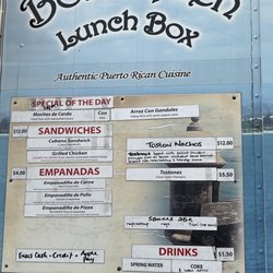 Borinquen Lunch Box - Menu - 8/25/2022