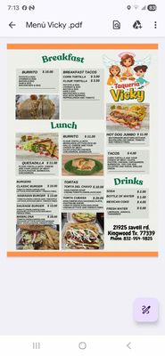 Menu photo 2 Taqueria Vicky Kingwood, TX Menu photo 2 Taqueria Vicky Kingwood, TX