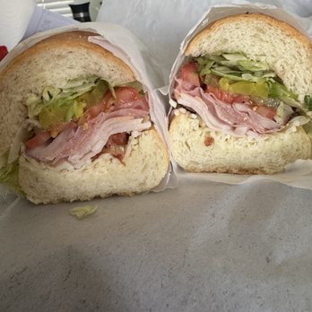 SoCal Subs - 74. Turkey & Ham Cold Sub - Salad Near Me - Grand Terrace, California