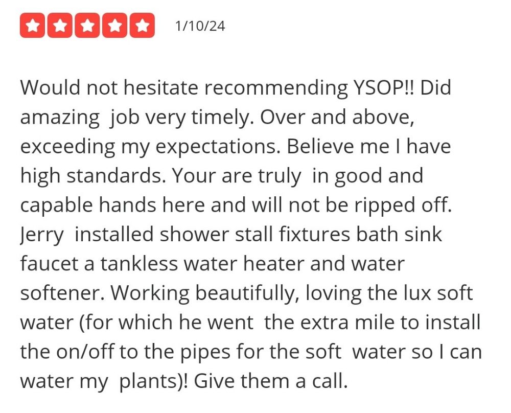 Slide of Your Second Opinion Plumbing