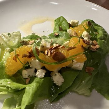 Forty Nine Forty - Butter leaf salad (marinated ricotta cheese salad, carrots, mandarin orange, cardamom vinaigrette, almonds) - New American Near Me - Corrales, New Mexico