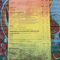 Heady Beans - Menu