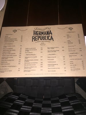 Menu photo 6 Hermana República Mérida, YUC