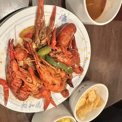 China Buffet - Crawfish and egg drop soup