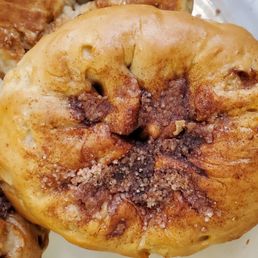 Almost empty cinnamon crunch bagels. Very sad. Panera, Google what they SHOULD look like! Almost empty cinnamon crunch bagels. Very sad. Panera, Google what they SHOULD look like!