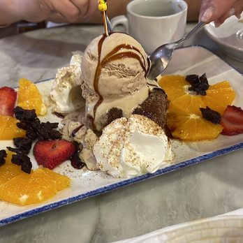 Meson Mariano - Turrón Ice Cream with fruits - Spanish Near Me - Málaga, Massachusetts