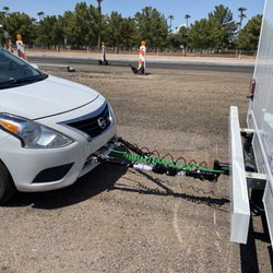 Auto Boss RV - Customer RV leaving our Mesa shop with new flat tow package installed.