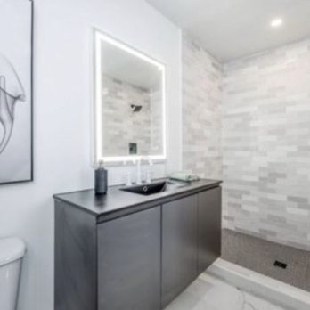 Alpine Renovations - Simple, clean, and elegant -- a modern bathroom designed for comfort. - General Contractors Near Me - Fresno, California Alpine Renovations - Simple, clean, and elegant -- a modern bathroom designed for comfort. - General Contractors Near Me - Fresno, California