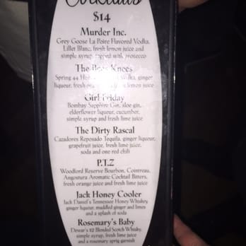 The Back Room - Drink menu - Lounges Near Me - New York, New York The Back Room - Drink menu - Lounges Near Me - New York, New York