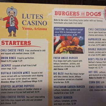 Lutes Casino - Menu - Burgers Near Me - Yuma, Arizona Lutes Casino - Menu - Burgers Near Me - Yuma, Arizona