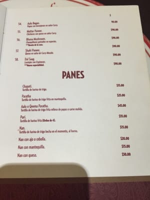 Menu photo 3 Tandoor México, AGU
