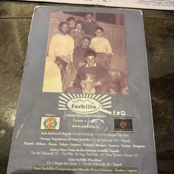 Sorbillo - Menu - Pizza Near Me - Naples, NA