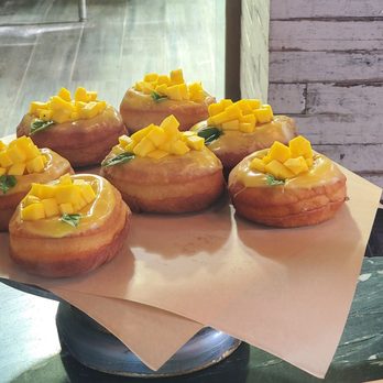 Flour & Weirdoughs - Arroz con Leche and Mango Donut - Bakeries Near Me - Key Biscayne, Florida