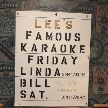 Lees Hawaiian Islander - Apparently their Karaoke is "famous" - Asian Fusion Near Me - Lyndhurst, New Jersey Lees Hawaiian Islander - Apparently their Karaoke is "famous" - Asian Fusion Near Me - Lyndhurst, New Jersey